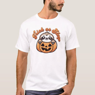 Halloween luiaard grap of slaap schattige luiaard  t-shirt