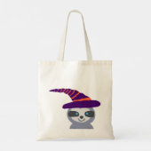 Halloween luiaard in het Pet van de heks Tote Bag (Achterkant)