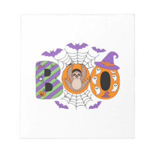 Halloween Luiaard Knuffel Essential T-shirt Notitieblok
