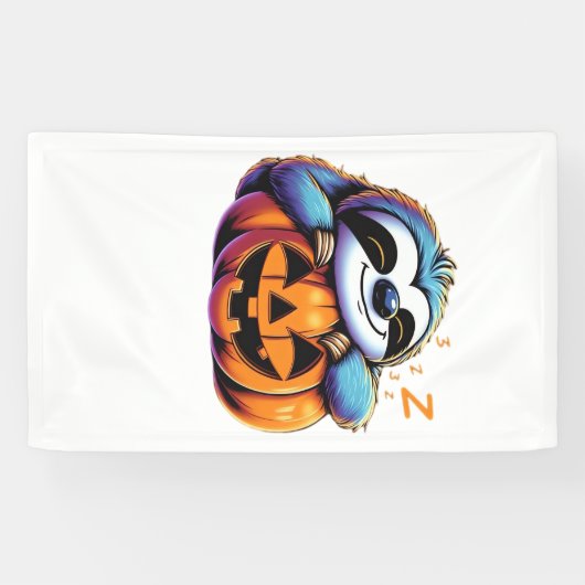 Halloween Luiaard Liefhebber Kostuum Essential T-S Spandoek (Horizontaal)