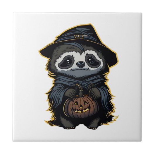 Halloween luiaard Oversized T-shirt Tegeltje (Voorkant)