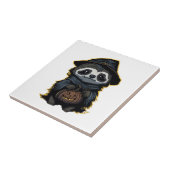 Halloween luiaard Oversized T-shirt Tegeltje (Zijkant)