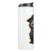 Halloween luiaard Oversized T-shirt Thermosbeker (Gedraaid links)