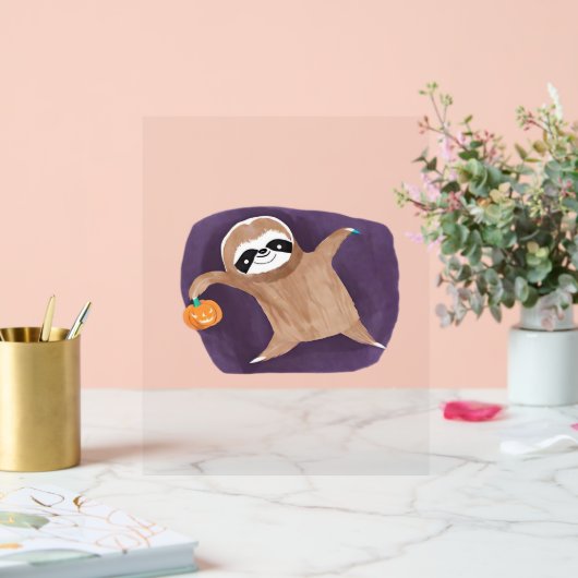 Halloween luiaard, pompoen, vleermuis, spin, spinn acryl bord (Huwelijk)