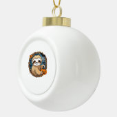 Halloween luiaard, pompoen, vleermuis, spin, spinn keramische bal ornament (Rechts)