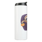 Halloween luiaard, pompoen, vleermuis, spin, spinn thermosbeker (Gedraaid links)