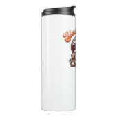 Halloween Luiaard Slow en Spooky Schattigee Luiaar Thermosbeker (Gedraaid links)