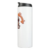 Halloween Luiaard Slow en Spooky Schattigee Luiaar Thermosbeker (Geroteerd rechts)