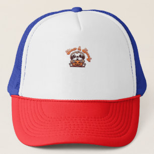 Halloween Luiaard Slow en Spooky Schattigee Luiaar Trucker Pet