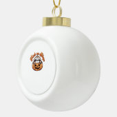 Halloween luiaard truc of slaap Schattigee luiaard Keramische Bal Ornament (Rechts)