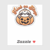 Halloween luiaard truc of slaap Schattigee luiaard Sticker (Vel)