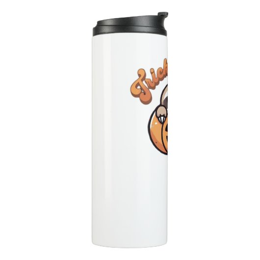 Halloween luiaard truc of slaap Schattigee luiaard Thermosbeker (Gedraaid links)