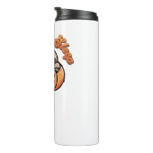 Halloween luiaard truc of slaap Schattigee luiaard Thermosbeker (Geroteerd rechts)