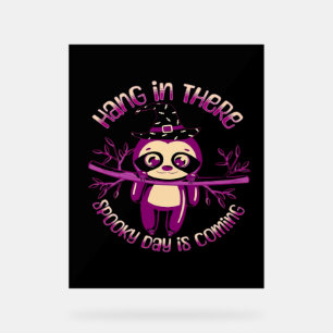 Halloween Luiaard (ver.1) Classic T-shirt Acryl Bord
