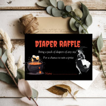 Halloween Luier Raffle Baby brouwt Kaart