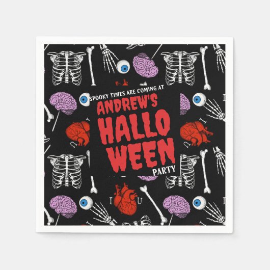  Halloween-luiers - Voeg jouw tekst toe! Servet (Voorkant)
