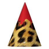 Halloween Luipaard Bont - Bloederig Druipend Bloed Feesthoedjes (Links)