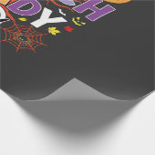 Halloween Lunch Dames Heks Keuken Vector Cadeaupapier (Hoek)