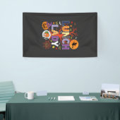 Halloween Lunch Dames Heks Keuken Vector Spandoek (Beurs)