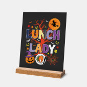 Halloween Lunch Dames Heksenkeuken Vector Acryl Bord (Hoek)
