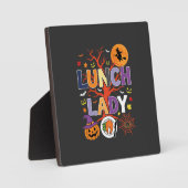 Halloween Lunch Dames Heksenkeuken Vector Fotoplaat (Voorkant)