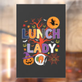Halloween Lunch Dames Heksenkeuken Vector Raamsticker (Vel 2)