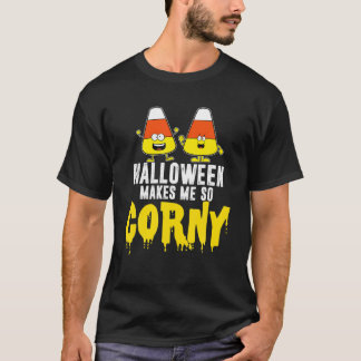 Halloween maakt me zo Corny Happy Halloween Snoep T-shirt