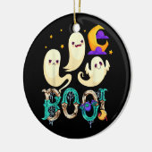 Halloween maan 40 keramisch ornament (Links)