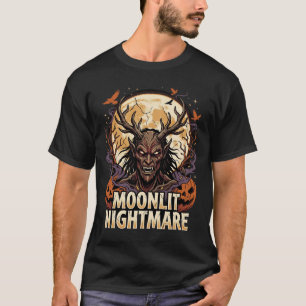 Halloween Maan Duivel Spirit T-shirt