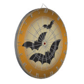 Halloween maan met vleermuizen dartbord (Voorkant Links)