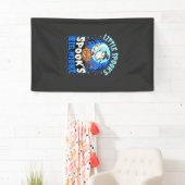 Halloween maanverlichte baby spook spandoek (Insitu)
