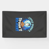 Halloween maanverlichte baby spook spandoek (Horizontaal)
