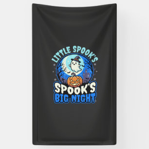 Halloween maanverlichte baby spook spandoek