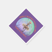 Halloween Maanverlichte Skies en Skeleton Vibes Servet (Hoek)