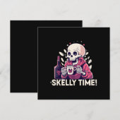 halloween maar het is skelly tijd kaart (Voorkant / Achterkant)