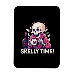 halloween maar het is skelly tijd magneet