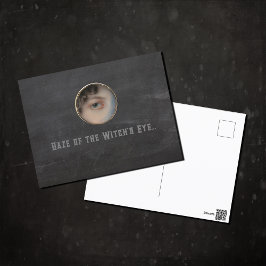 Halloween Macabre Creepy Witch Eye Briefkaart