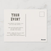 Halloween Macabre Creepy Witch Eye Briefkaart (Achterkant)