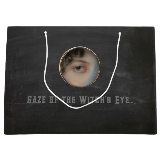 Halloween Macabre Creepy Witch Eye Groot Cadeauzakje (Voorkant)