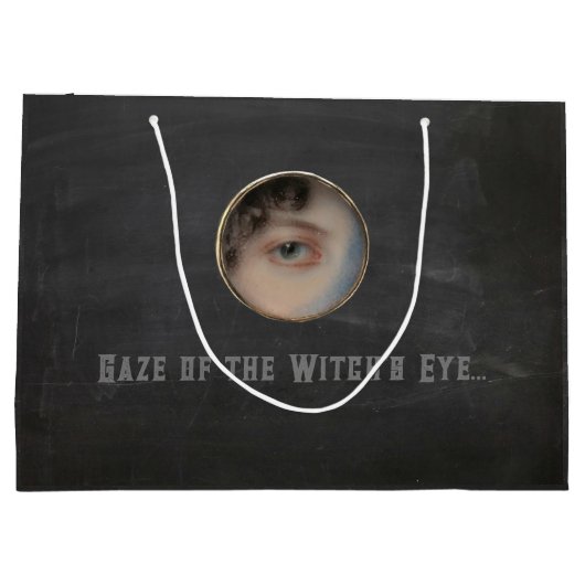 Halloween Macabre Creepy Witch Eye Groot Cadeauzakje (Achterkant)