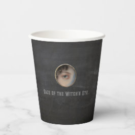 Halloween Macabre Creepy Witch Eye Papieren Bekers