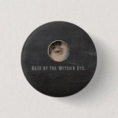 Halloween Macabre Creepy Witch Eye Ronde Button 3,2 Cm (Voorkant)