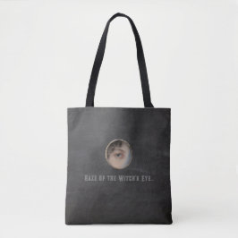 Halloween Macabre Creepy Witch Eye Tote Bag