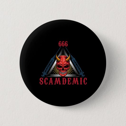 Halloween Mad Scientist Evil Genius Ronde Button 5,7 Cm (Voorkant)
