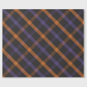 Halloween Madras Plaid Cadeaupapier (Vlak)