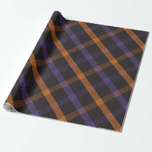 Halloween Madras Plaid Cadeaupapier
