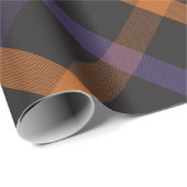 Halloween Madras Plaid Cadeaupapier (Rol Hoek)