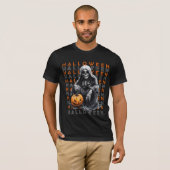Halloween Magere Hein T-shirt (Voorkant volledig)