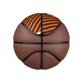 Halloween Magic Bee Witch Oranje en Black Stripes Basketbal (Rechts)