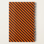 Halloween Magic Bee Witch Oranje en Black Stripes Planner (Achterkant)